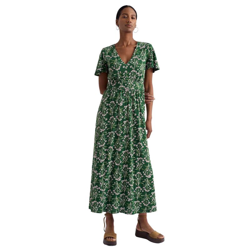 Seasalt Cornwall Chateaux Dress Yarrow Study Treetop image number 0